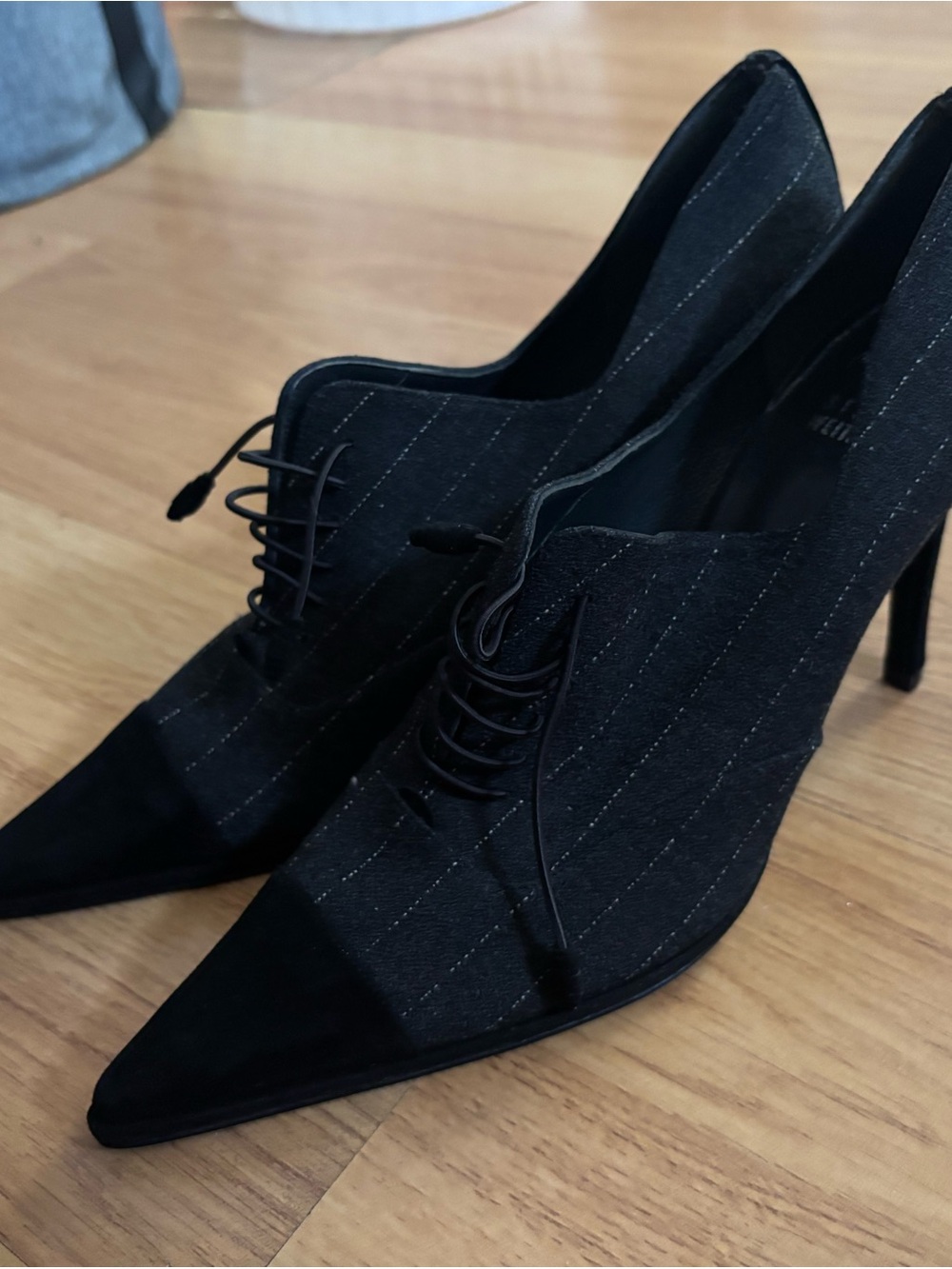 Authentic Vintage Stuart Weitzman stripped heels